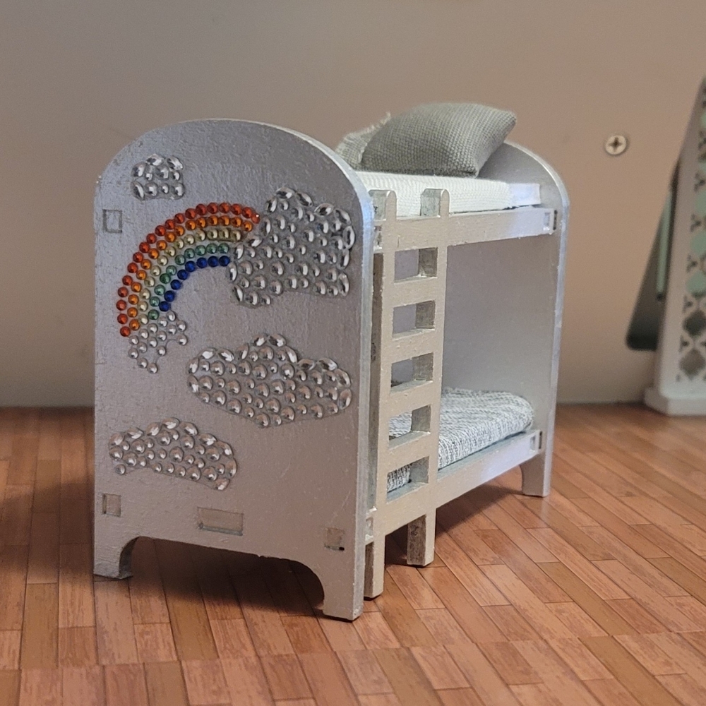 Dollhouse Rainbow Bunk Bed